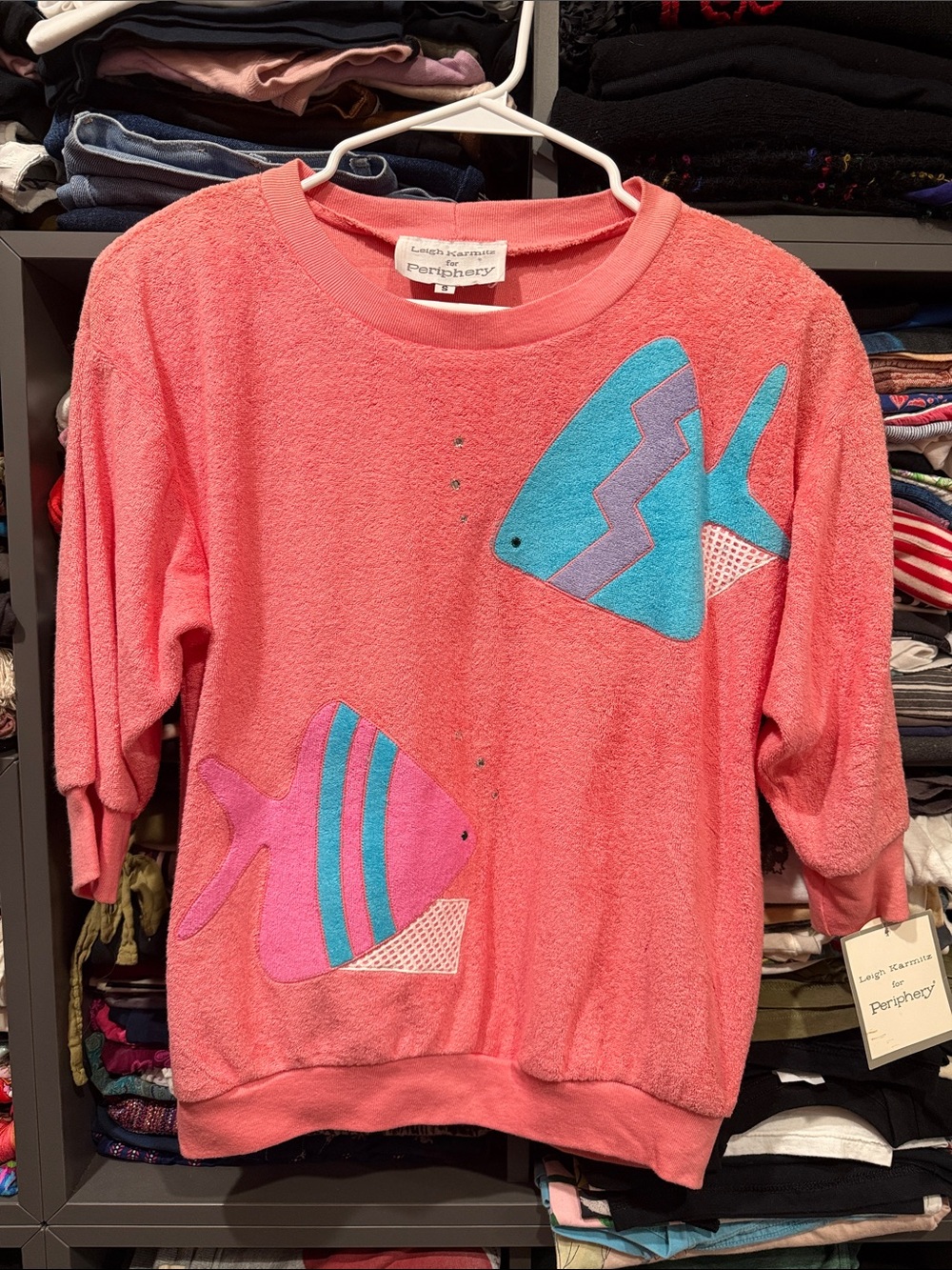VINTAGE Deadstock - Terry Rhinestone Fish Appliqués